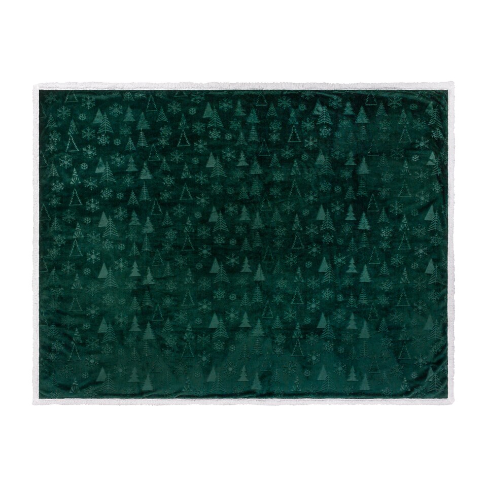 image 1 of Furn Festive Time Sherpa Fleece Throw