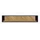 image 2 of Nikomedes Wall Shelf 140cm in Spica Oak/Matt Black/Bartex Oak