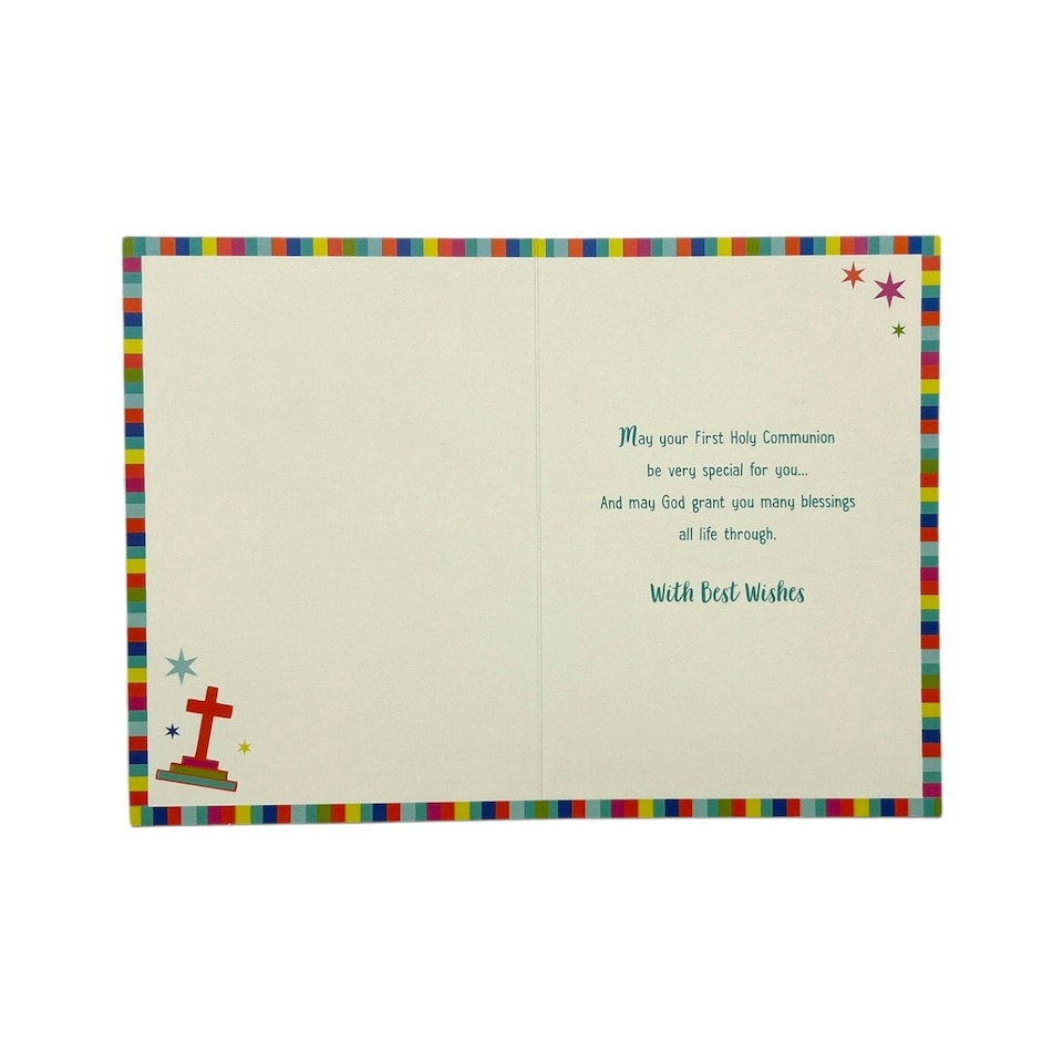 image 1 of For Niece Walk In The Light First Holy Communion Religious Card