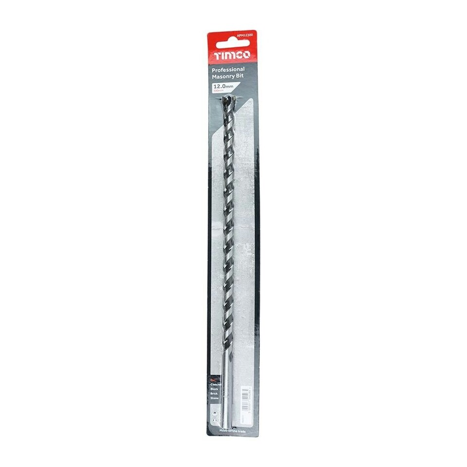 image 1 of Timco - Professional Masonry Bit (Size 12.0 x 300 - 1 Each)