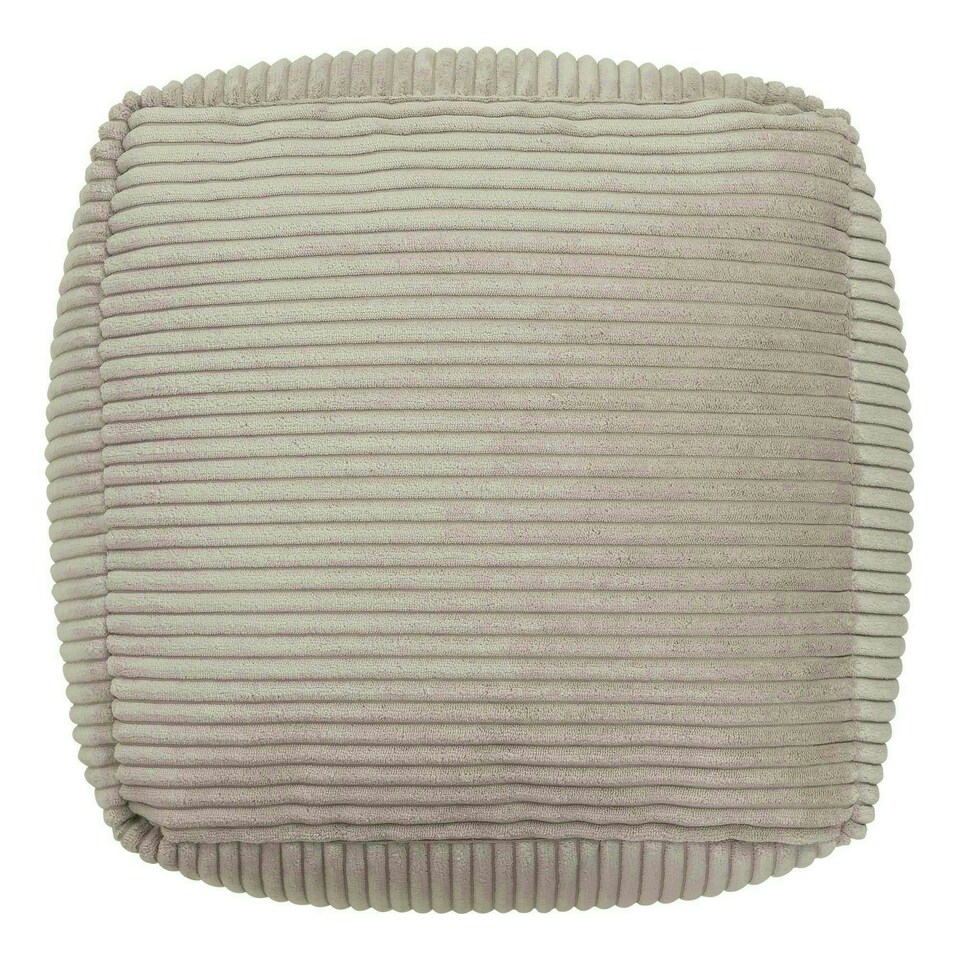 image 1 of icon Theo Beanbag Footstool Corduroy Natural Beige Cream