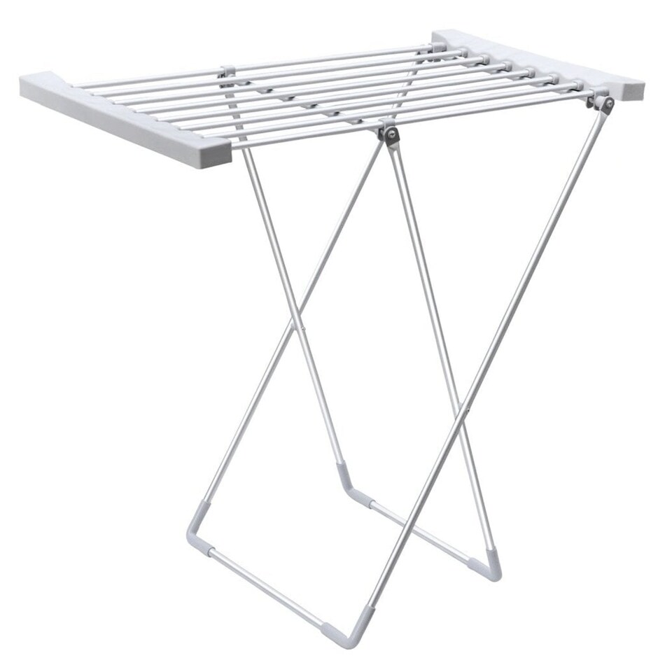 image 1 of Electric Heated 8 Bar Foldable Folding Clothes Horse Airer Dryer