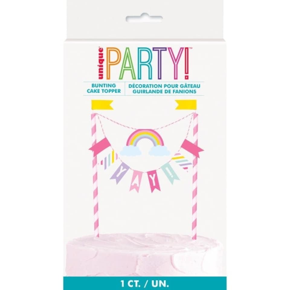 image 1 of Unicorn Bunting Cake Topper
