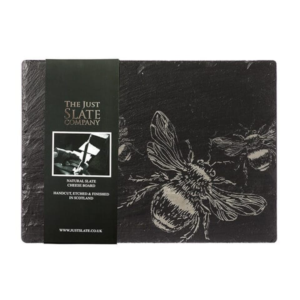image 1 of The Just Slate Company Bee Slate Cheese Board