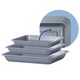 image 2 of Set of 3 (1 x 35, 1 x 31 & 1 x 28cm) Stackable Roasting Trays N/A