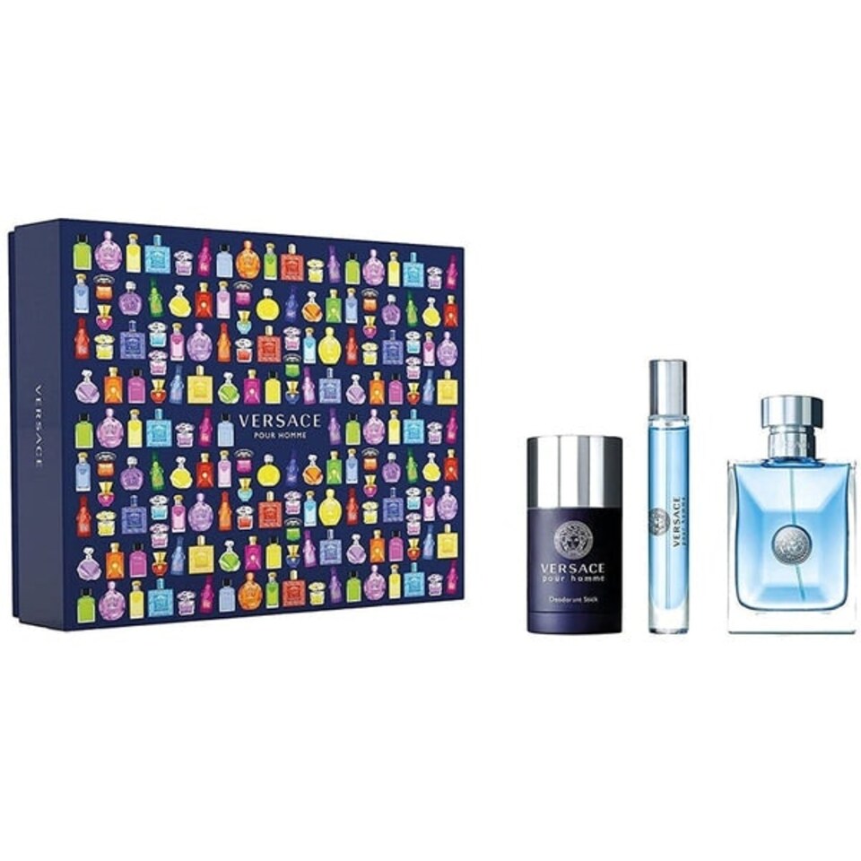 image 1 of Versace Pour Homme Gift Set 100ml EDT + 75ml Deodorant Stick + 10ml EDT