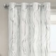 image 2 of Velosso Swirls Eyelet Voile Panel - 150cm x 122cm Gold | Gold
