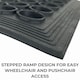 image 8 of Rubber Door Mat - 1.2m x 0.8m - Non-Trip Ramp Edge - Heavy Duty - Non Slip - Wheelchair & Pushchair Friendly