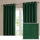 image 1 of furn. The Ultimate Velvet Blackout Eyelet Curtain Pair Emerald (W)168cmx (D)229cm | Green | Emerald | One Size