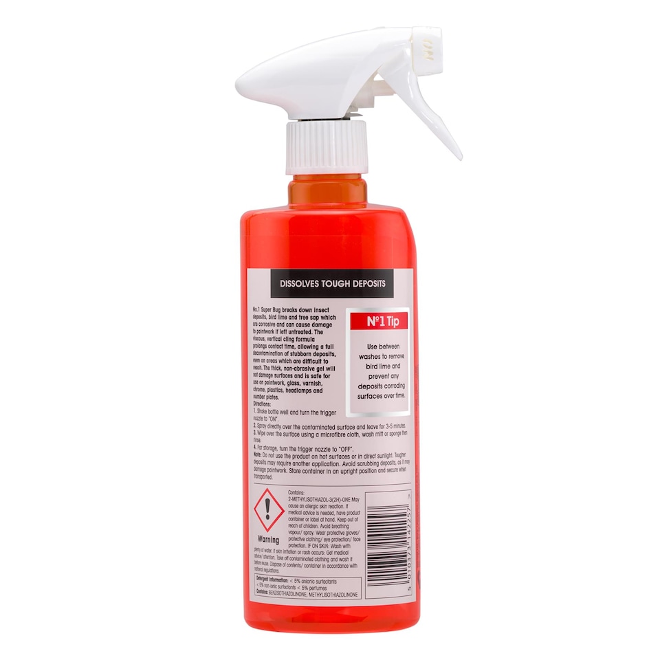 image 1 of Bug Sap and Insect Remover CarPlan No.1 Super Bug Spray with Trigger 600ml