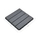 image 2 of Polydeck PVC Interlocking Decking Tiles - Grey | Grey | Pack of 12