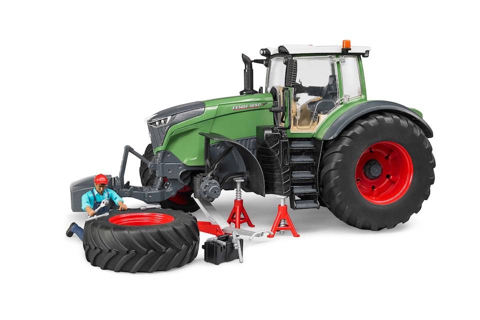 image 1 of Bruder Fendt 1050 Vario with mechanic and garage equipment Detailed Vehicle & Playset Model