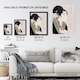 image 3 of Woman Reading Scroll Portrait Vintage Wall Art Print Kitagawa 18x24"