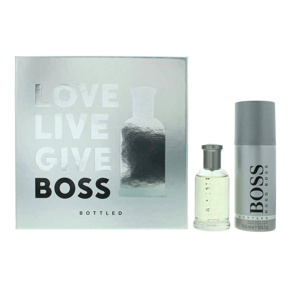 Hugo Boss Bottled Eau De Toilette 50ml + Deodorant Spray 150ml Gift Set