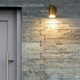 image 2 of ValueLights Benton Antique Brass IP44 Adjustable Wall Light & Bulb Gold