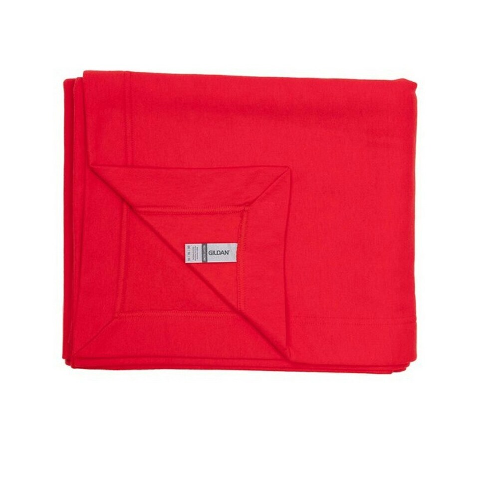 image 1 of Gildan Heavy Blend Fleece Stadium Blanket - Red - One Size