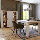 image 5 of Bohol Large Display Cabinet inc. 4x LED Lights in Riviera Oak/White