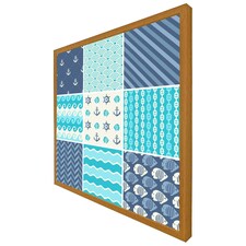 Nautical tiles (Picutre Frame) Brown | Oak | XL