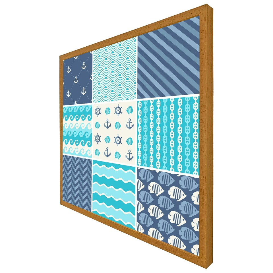 image 1 of Nautical tiles (Picutre Frame) Brown | Oak | XL