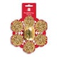 image 2 of Pack of 7 Pieces Christmas Gold Bows and Cop Set