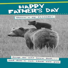 Quitting Hollywood Happy Father's Day - Drop Me Off Here Dad