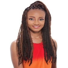 Janet Collection Noir Afro Twist Braid Multi | OE2TPURPLE | One Size