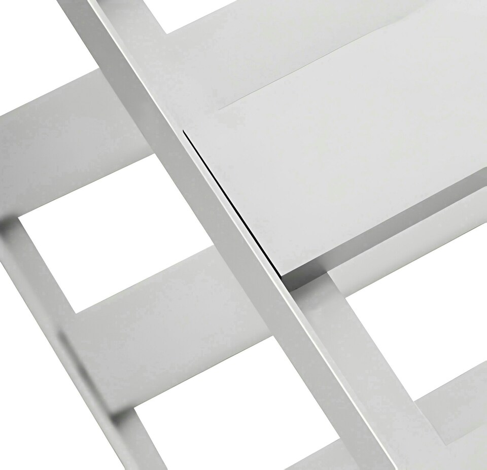 image 1 of Lacewing Twinpack Traditional 2 Tier Greenhouse Staging Shelving Bench in Silver 126cm