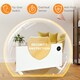 image 6 of 2000W Electric Convector Heater, Quiet Space Heater with LED Display, White
