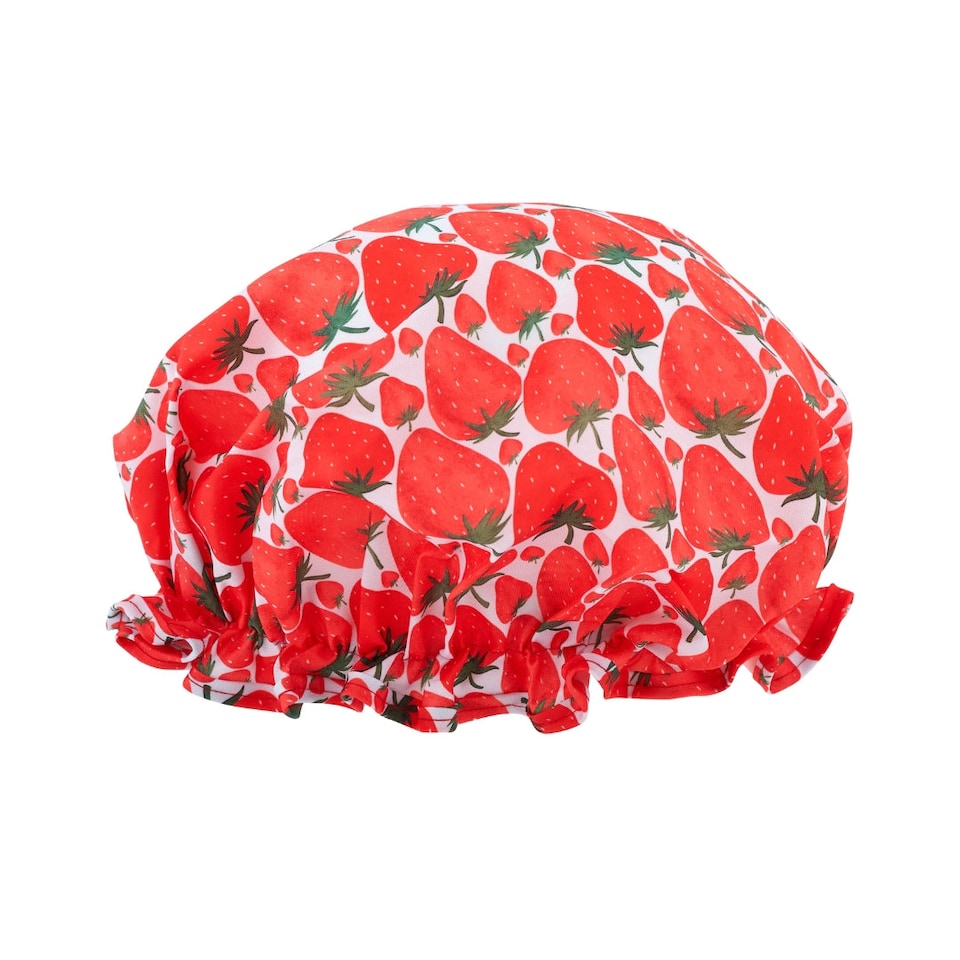 image 1 of SMUG Shower Cap - Strawberry Print