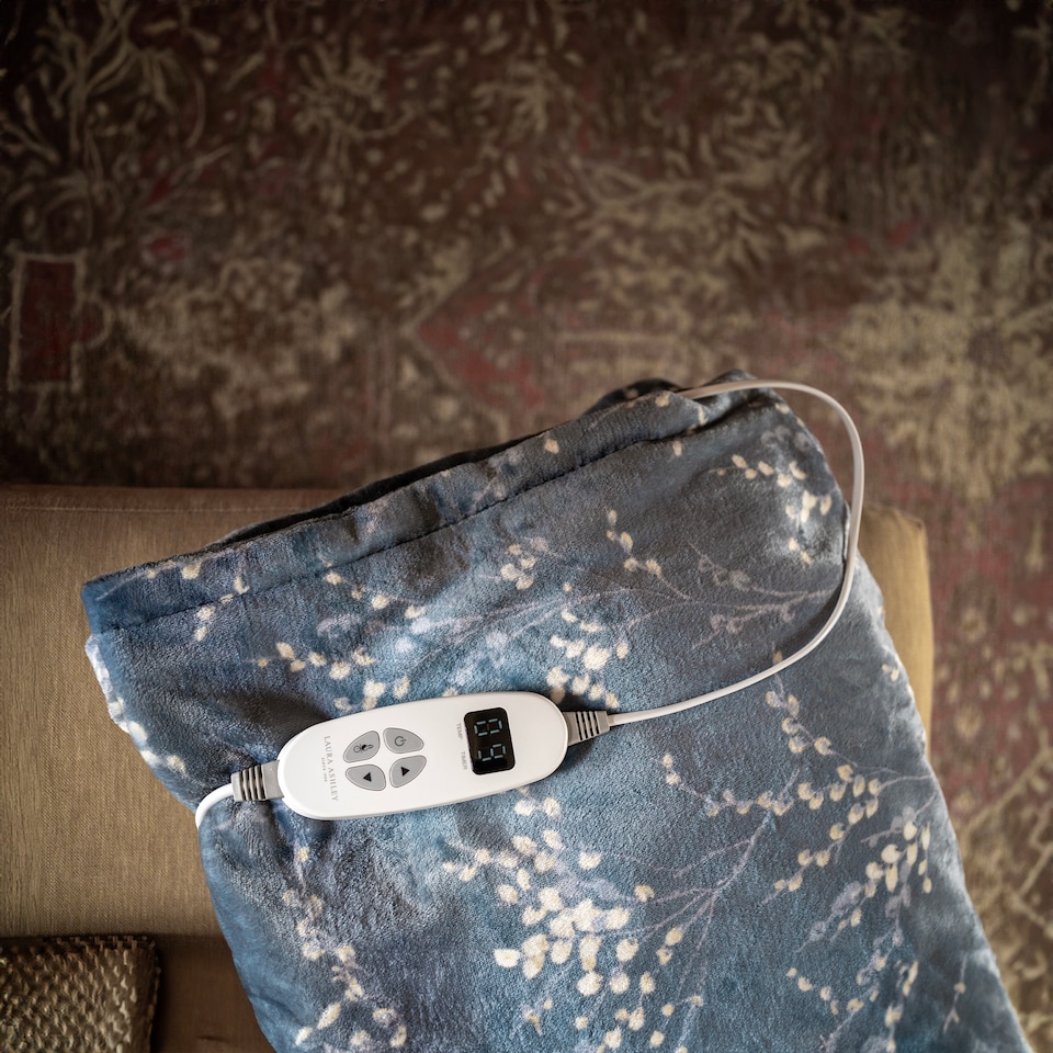 image 1 of Laura Ashley Heated Throw Blanket