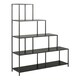 image 1 of Seaford Bookcase with 4 Shelves and 1 Drawer in Black