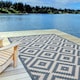 image 7 of The Rugs Outdoor Indoor Diamond Garden Patio Rug Weather Resistant Jet Washable | 100