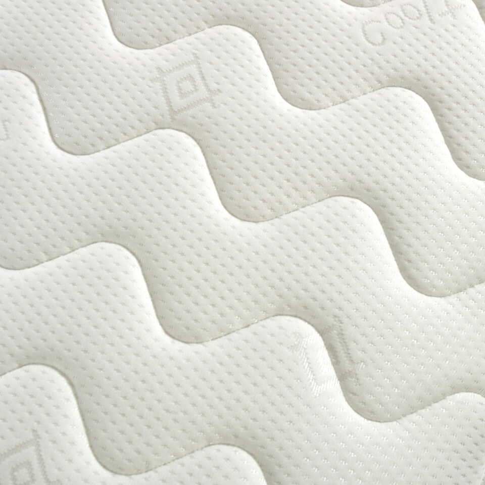image 1 of Close Wave Hybrid Mattress - 8" Deep, Memory Foam Comfort Layer | White | Small Double