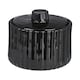 image 2 of Ticino Brittany Black Glass Storage Jar