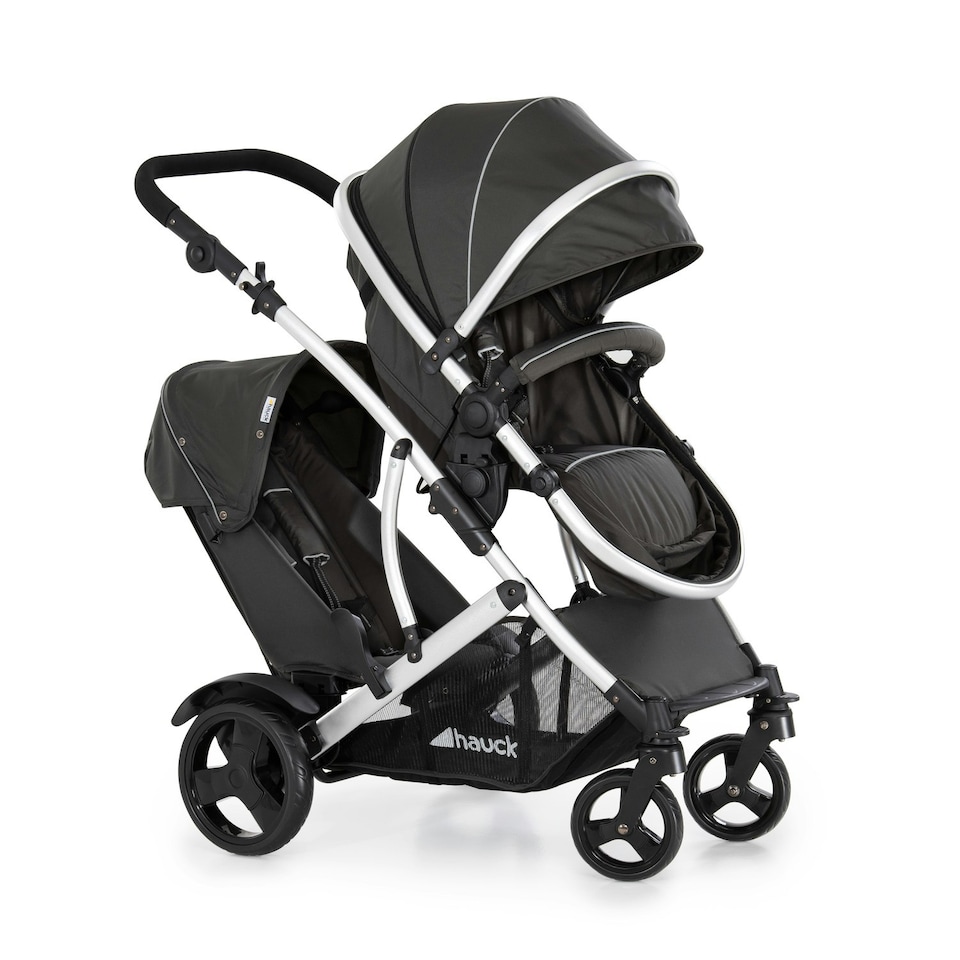 image 1 of Hauck Duett 2 Tandem Pushchair - Black