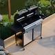 image 2 of Charles Bentley 2+1 Burner Gas & Charcoal Grill BBQ 147.5 x 52 x 110cm