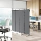 image 8 of Outsunny 4 Panel Folding Room Divider,Portable Privacy Panel for Garden | Grey | Dark Grey | 221L x 50W x 172Hcm | 1