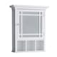 image 1 of Teamson Home Wooden Bathroom Medicine Cabinet Mirrored White