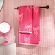 image 2 of OHS Bows 100% Premium Cotton Hand Towel Hotel Quality Soft Absorbent | Pink | Hand towel