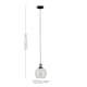 image 8 of ValueLights Sheridan Industrial Black Ceiling Light Pendant | Clear