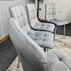 image 10 of Dining Chairs Set of 4 Grey Velvet Kitchen Chairs Grey