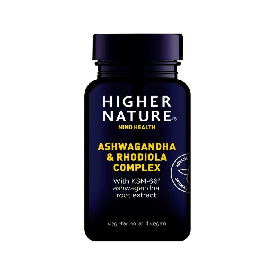 image 1 of Higher Nature Ashwagandha & Rhodiola Complex Caps 30