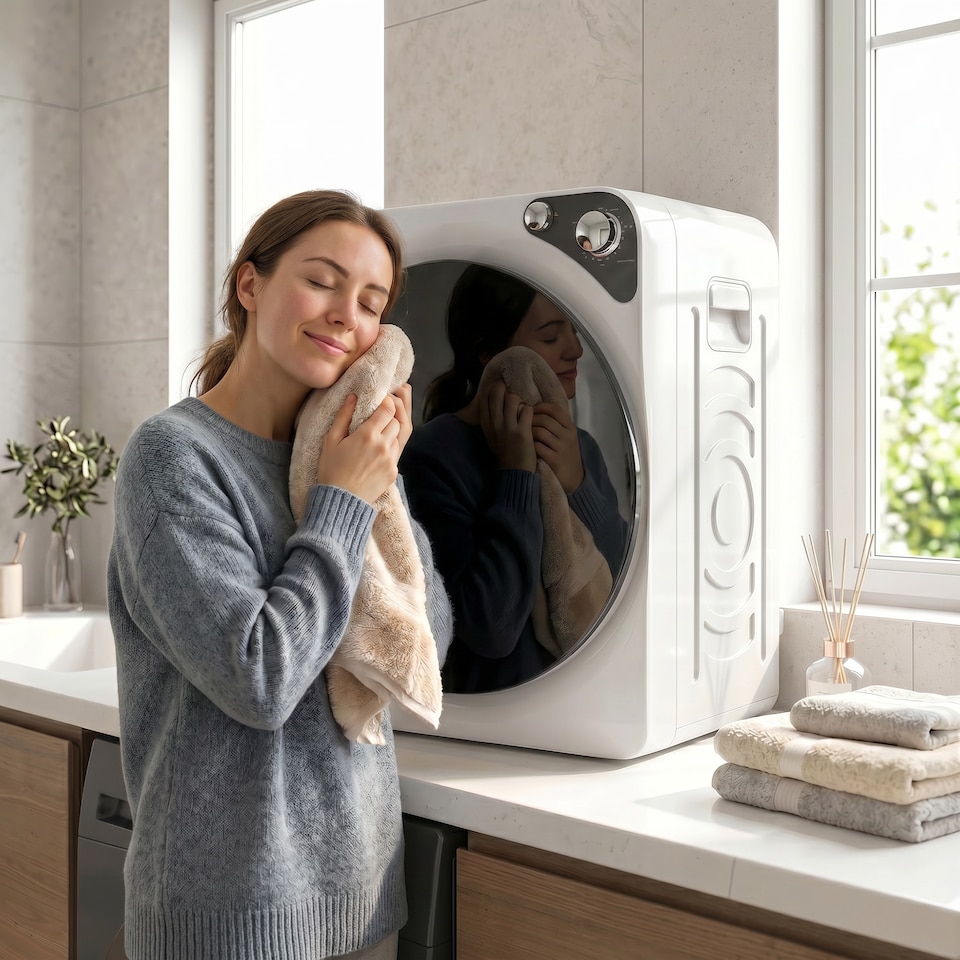 image 1 of HOMCOM 5kg Vented Tumble Dryer, Compact Dryer with 5 Drying Modes