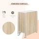 image 4 of Homcom Foldable Dining Table - Oak & White | Folding Computer Desk