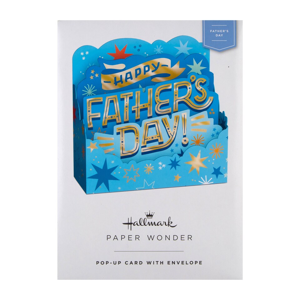image 1 of Hallmark Father's Day Card For Dad -   3D Pop-Up Stars Design