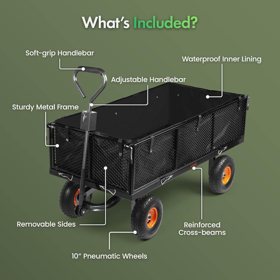 image 1 of VonHaus 230L Festival Cart on Wheels with 500Kg Max Load
