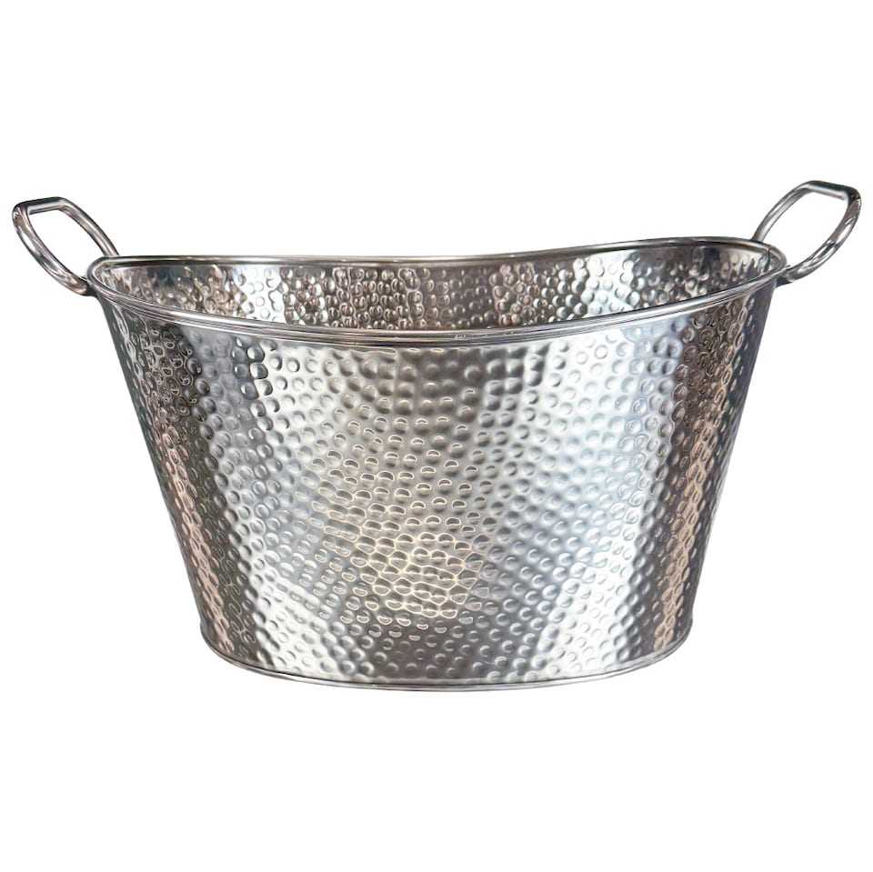 image 1 of Buckingham Hammered Stainless Steel Beverage Tub 19 Litres (42 cm) Multi-Purpose Ice Bucket