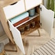 image 7 of Sideboard Storage Cabinet 2 Door 2 Drawer Cupboard Solid Wood Legs