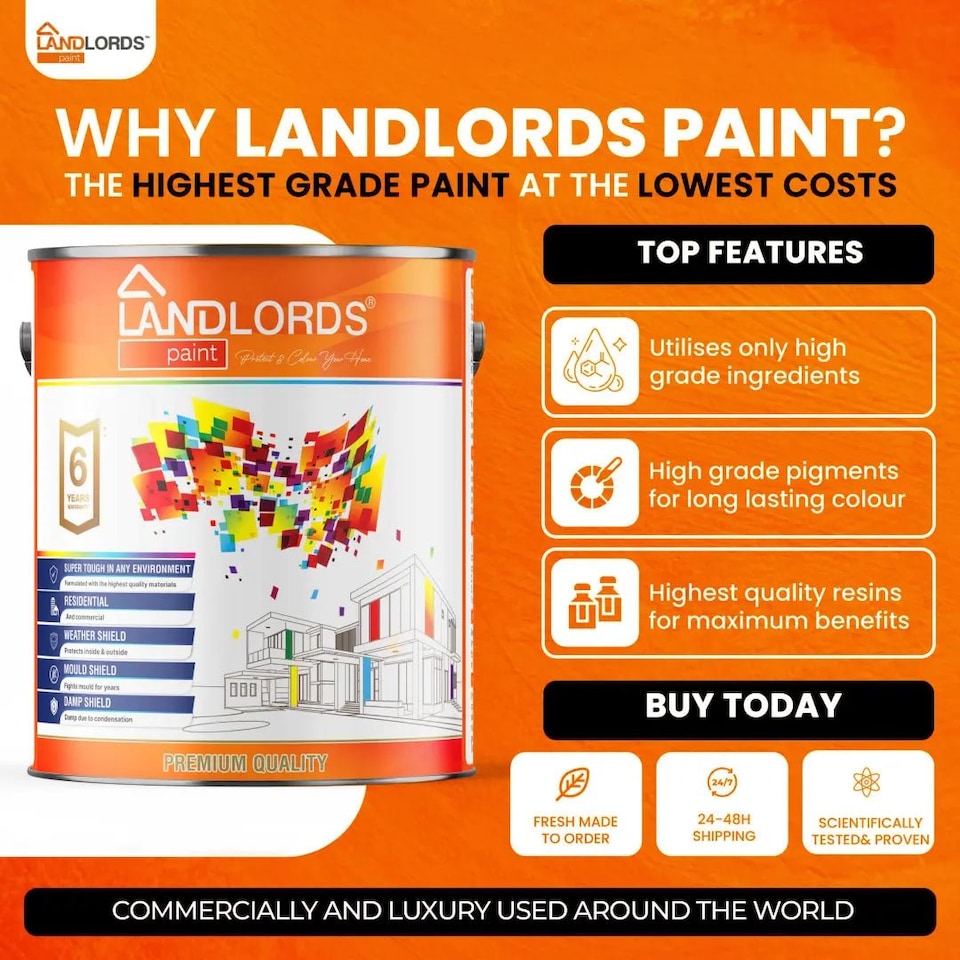 image 1 of Landlords Paint - Shed & Fence Paint - Best Durable Outdoor Wood Protection - Equinox - 5L