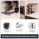 image 3 of Buckingham Multi-Function Pot & Pan Organising Rack - Black Black